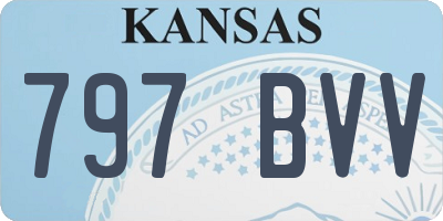 KS license plate 797BVV