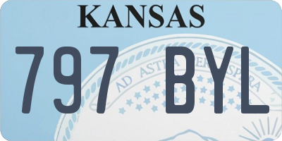 KS license plate 797BYL