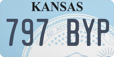 KS license plate 797BYP