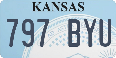 KS license plate 797BYU