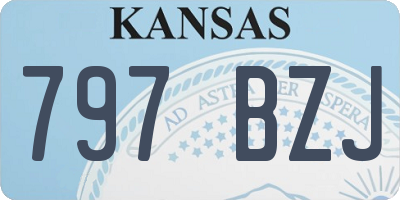 KS license plate 797BZJ