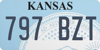 KS license plate 797BZT