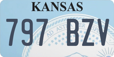 KS license plate 797BZV