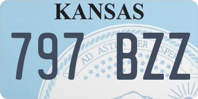 KS license plate 797BZZ