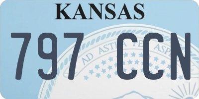 KS license plate 797CCN