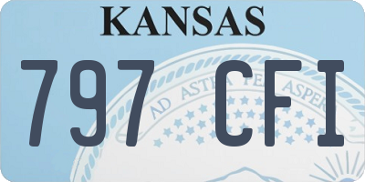 KS license plate 797CFI
