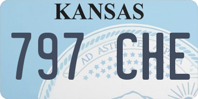 KS license plate 797CHE