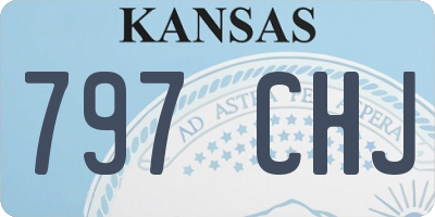 KS license plate 797CHJ