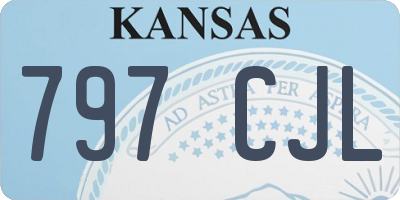 KS license plate 797CJL