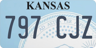 KS license plate 797CJZ