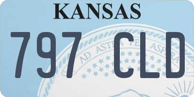 KS license plate 797CLD