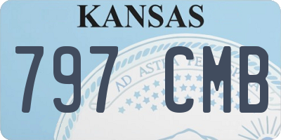 KS license plate 797CMB