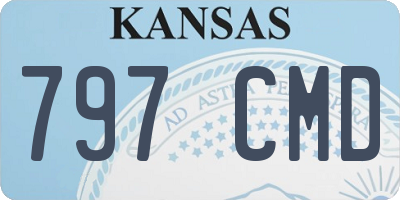 KS license plate 797CMD