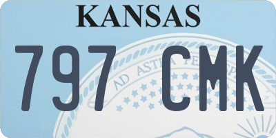 KS license plate 797CMK