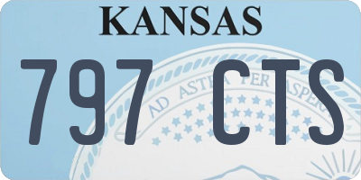 KS license plate 797CTS
