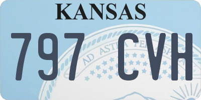 KS license plate 797CVH