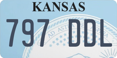 KS license plate 797DDL