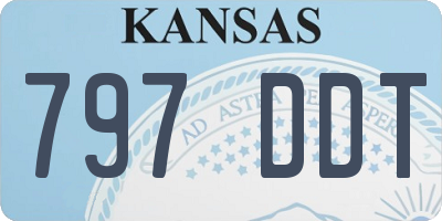 KS license plate 797DDT