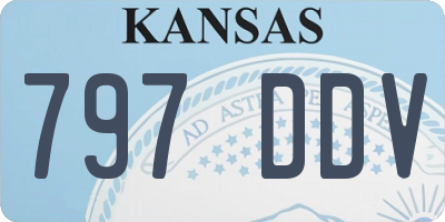 KS license plate 797DDV