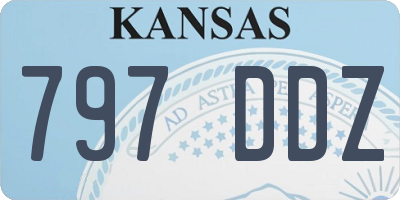 KS license plate 797DDZ