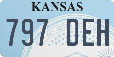 KS license plate 797DEH