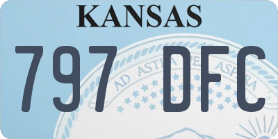 KS license plate 797DFC