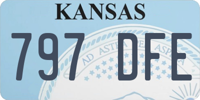 KS license plate 797DFE