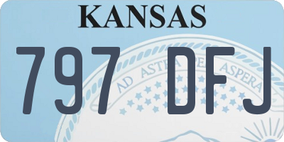 KS license plate 797DFJ