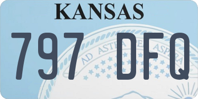 KS license plate 797DFQ