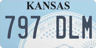 KS license plate 797DLM
