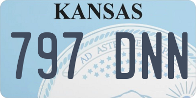 KS license plate 797DNN