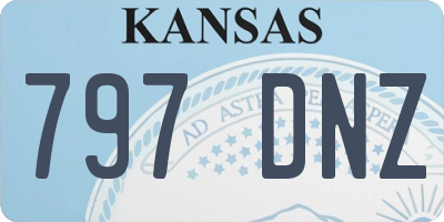 KS license plate 797DNZ