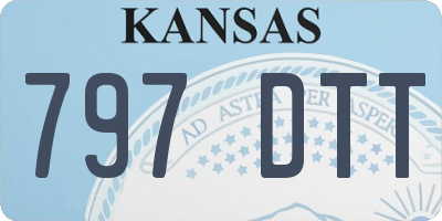 KS license plate 797DTT