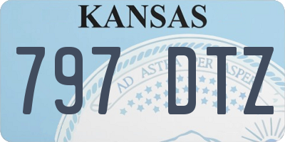 KS license plate 797DTZ