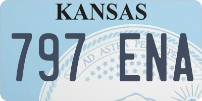 KS license plate 797ENA