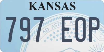 KS license plate 797EOP