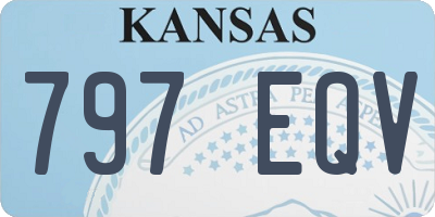 KS license plate 797EQV