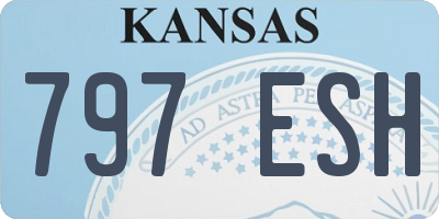 KS license plate 797ESH