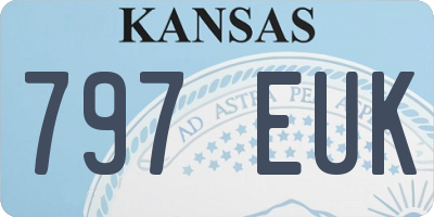 KS license plate 797EUK