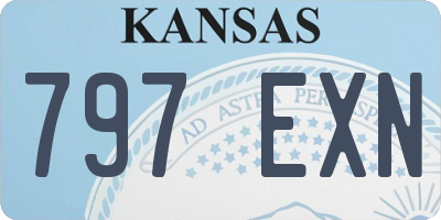 KS license plate 797EXN