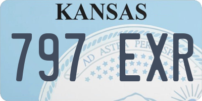 KS license plate 797EXR