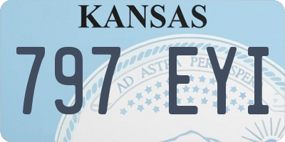 KS license plate 797EYI