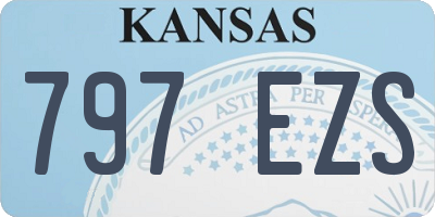 KS license plate 797EZS
