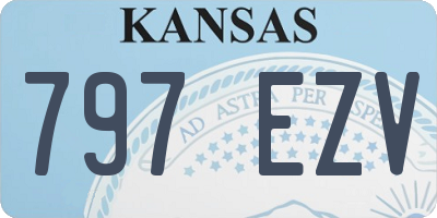 KS license plate 797EZV