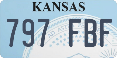 KS license plate 797FBF