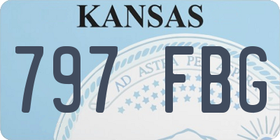 KS license plate 797FBG