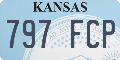 KS license plate 797FCP