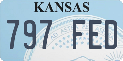 KS license plate 797FED