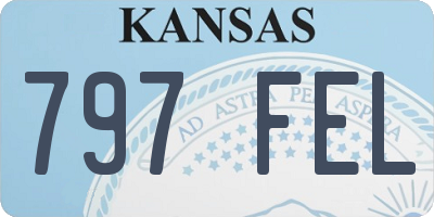 KS license plate 797FEL