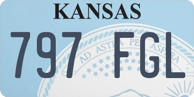 KS license plate 797FGL